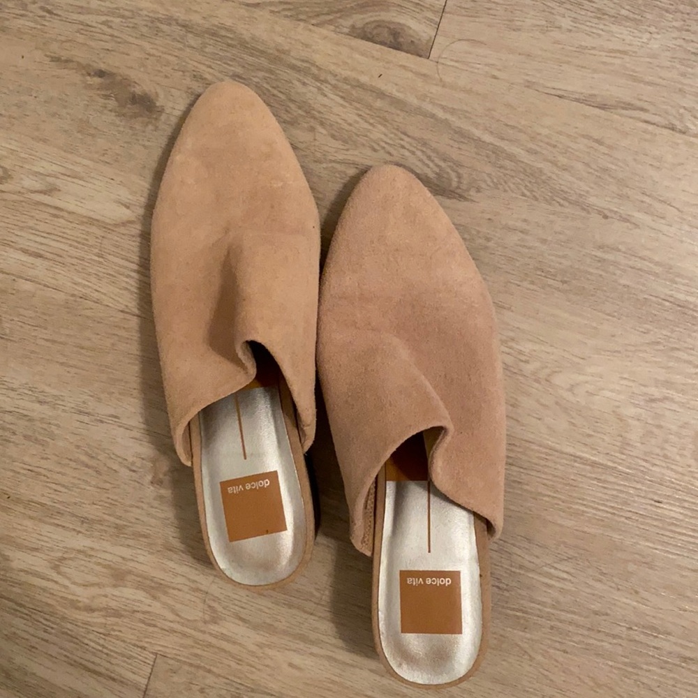 Dolce vita suede mule heels